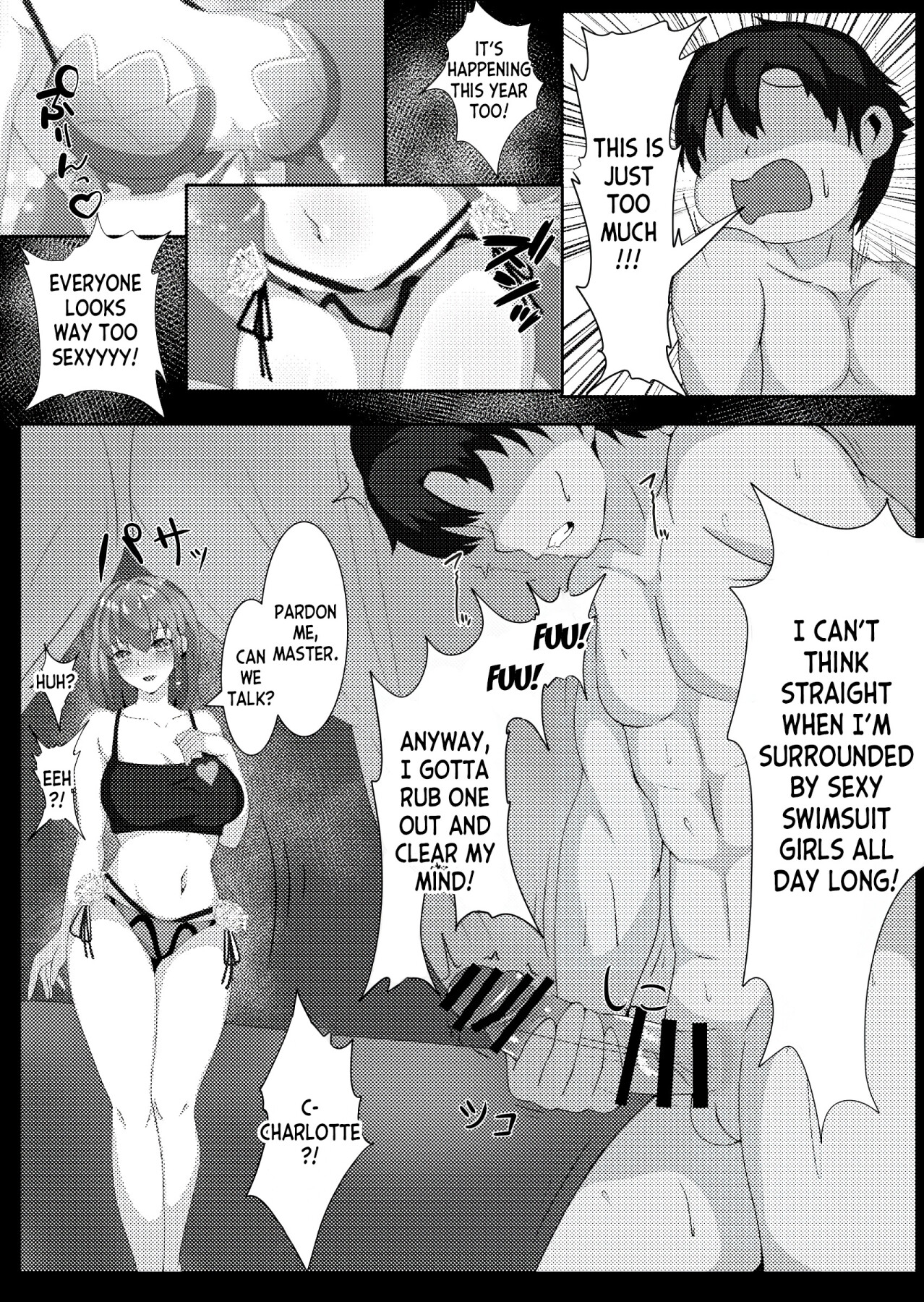 Hentai Manga Comic-Swimsuit Servant and Unequaled Master-Read-3